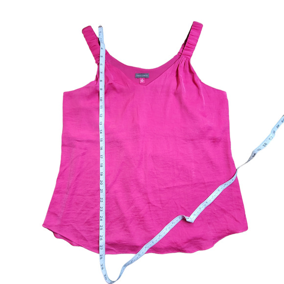 Vince Camuto Sleeveless Ruffle Strap Rumple Tank Fuchsia Women's Size M - Picture 8 of 10